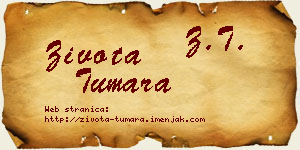 Života Tumara vizit kartica